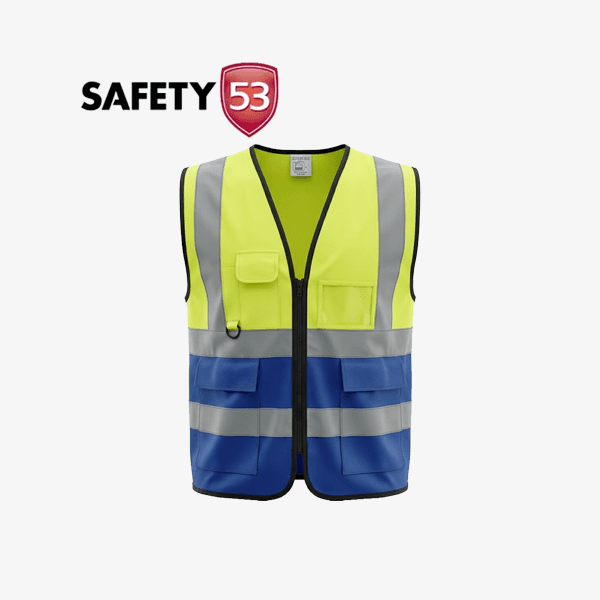 Safety Vest With Pocket (Green/Blue)