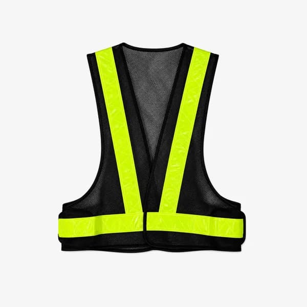 Safety Vest Black Mesh Type