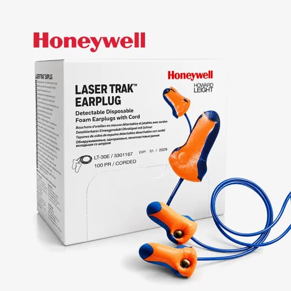 Metal Detectable Laser Trak Earplug Honeywell