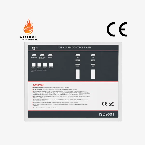 2 Zone Conventional Fire Alarm Control Panel
