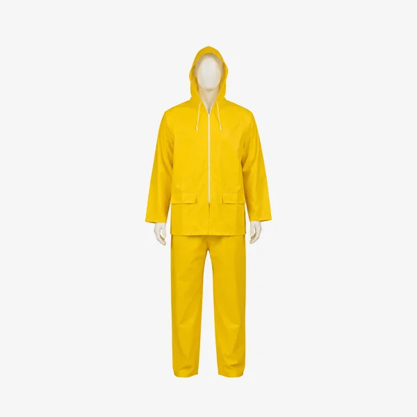 High Quality PVC Waterproof Rain Suit with Pockets